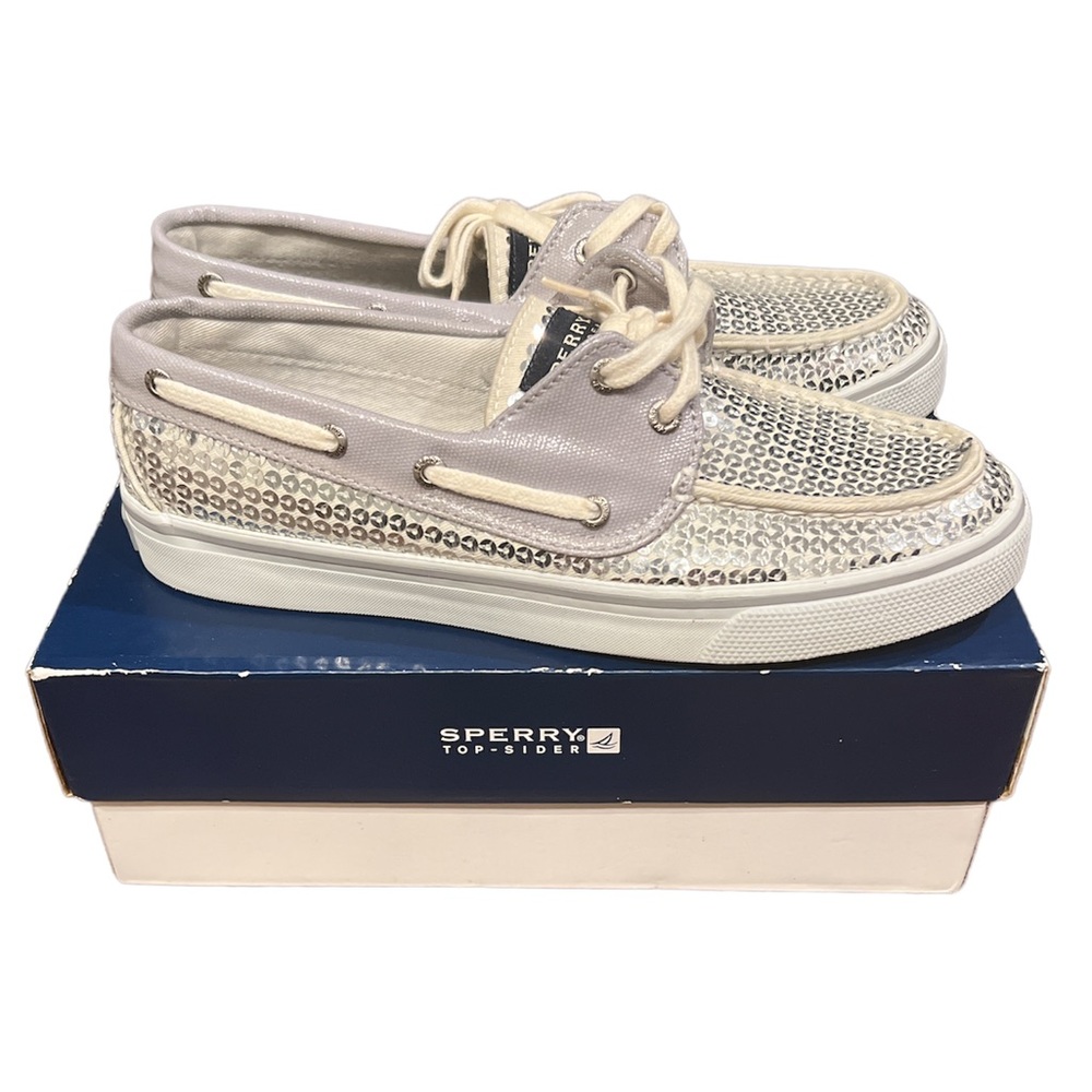 Sperry Top-Sider | Bahama Silver Sequins Size 7